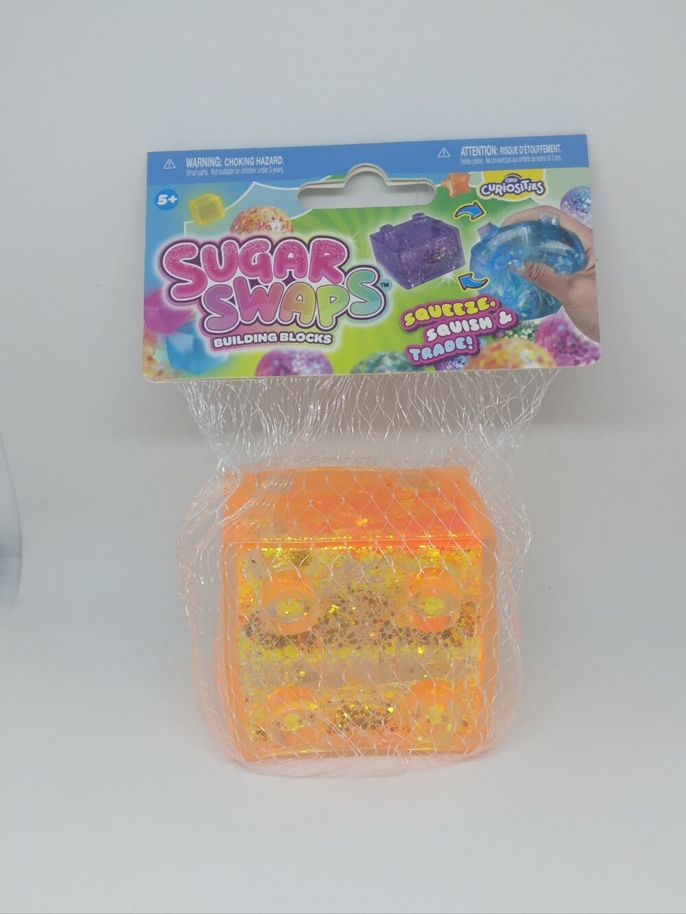 Sugar Swap Orange Glitter Building Block Toy - Kids Toys